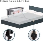 nordmiex 3 in 1 Baby Crib Bedside Crib,Baby Bassinet,Baby Bed Adjustable Portable Bed for Infant/Baby,Khaki - Image 6